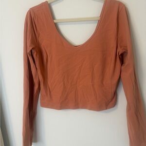 lululemon athletica Terracotta Long Sleeve Top